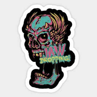 Skull Jaw Dropping Sticker